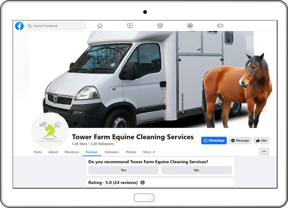 Tower Farm Equine Cleaning Services Ltd Tablet